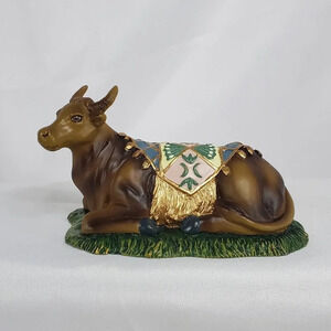2007 Thomas Kinkade Seated Bull Hawthorne Village Nativity Christmas Display